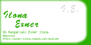 ilona exner business card